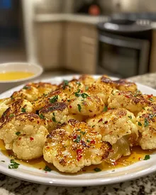 Coliflor Asada Picante con Ajo