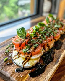 Ensalada Caprese Deliciosa con Glaseado de Balsámico