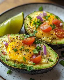 Huevos de aguacate al horno deliciosos