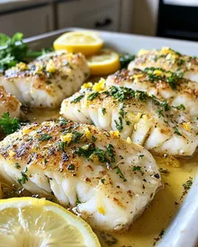 Delicioso Bacalao al Horno con Limón y Hierbas