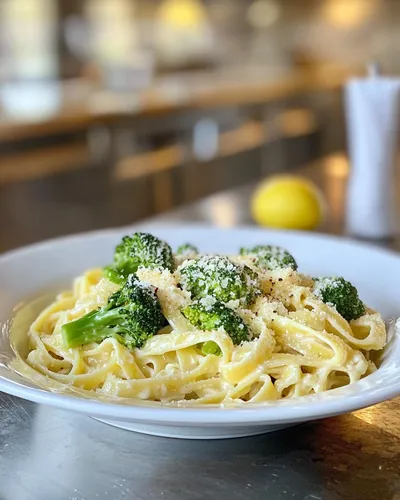 Pasta Alfredo de Brócoli Cremoso