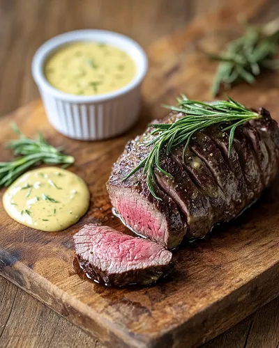 Chateaubriand exquisito con felicidad de Béarnaise